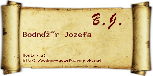 Bodnár Jozefa névjegykártya